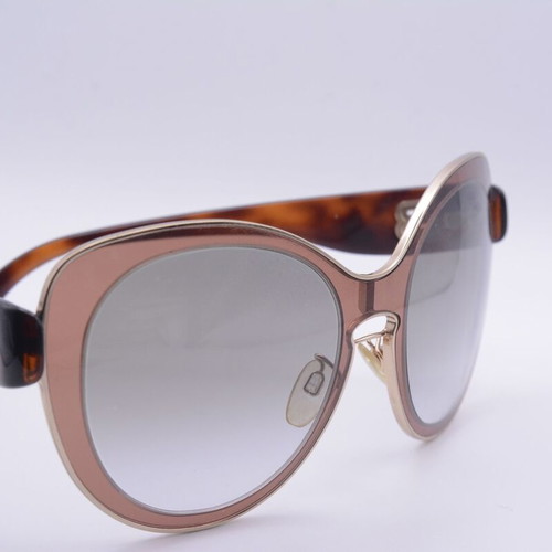Balenciaga BA 2 72F Oversize Sunglasses Burgundy Gray Gradient New