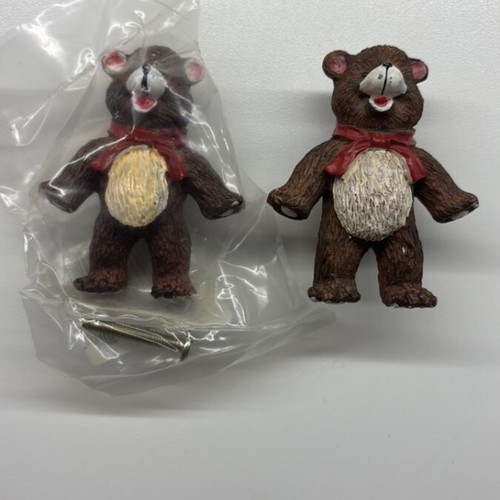 Bear knobs new, pack of 8, ideal for children's rooms, 6cm