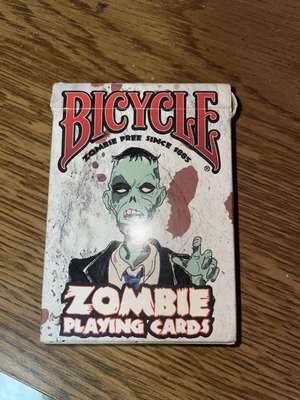 Bicycle Zombie Playing Cards used, all cards intact