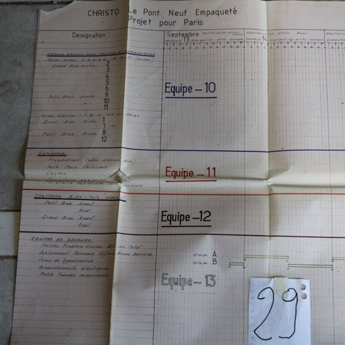 Original 1985 Design for Pont Neuf Wrapping by Christo, new