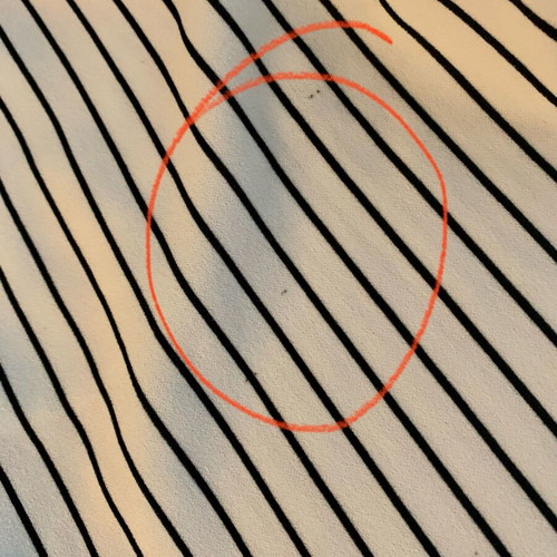Striped women's pants Peggy like new, size S, black and white