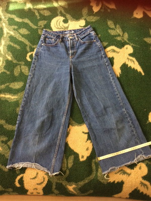 Γυναικείο εφηβικό τζιν παντελόνι XS 32 σαν καινούργιο, μπλε