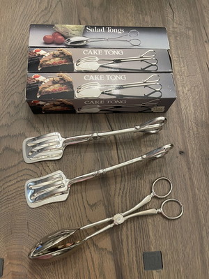 Silver plated σκεύη σερβιρίσματος σετ 3 τεμαχίων, σαν καινούργιο