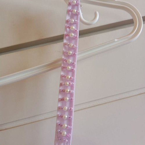 Wedding dress used lilac size 46 with lace and beads