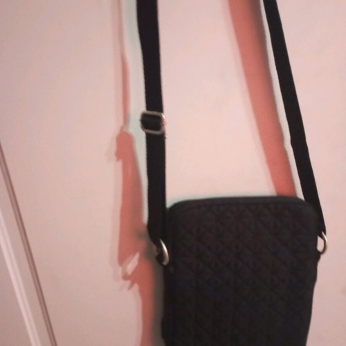 Tablet shoulder bag like new, black crossbody