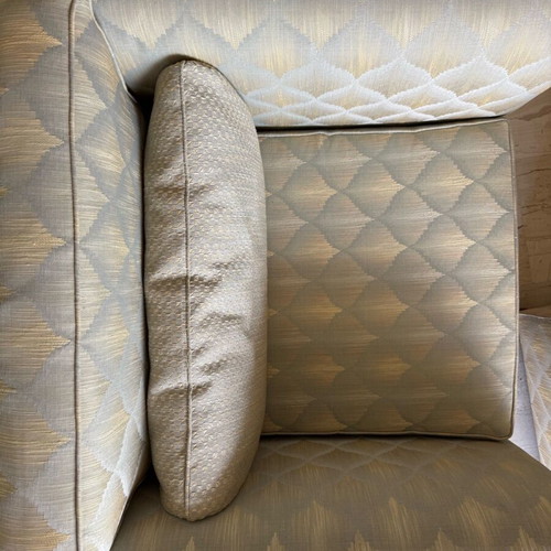 Armchairs set of 2 used classic style with geometric pattern