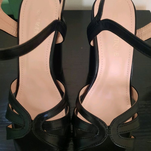 Women's sandals new, size 36, black, 14 cm heel
