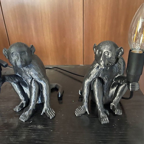 Original 3D printed monkey table lamps new