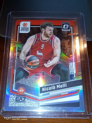 2023-24 Panini Donruss EuroLeague Basketball Nicolo Melli holo Prizm Optic