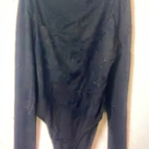 Shein long-sleeve bodysuits, black and pink, size S