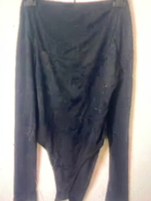 Shein long-sleeve bodysuits, black and pink, size S