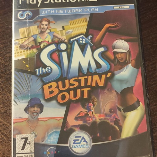 The Sims Bustin Out PS2 game used, role playing
