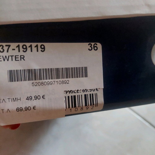 Γυναικεία πέδιλα Envie νούμερο 36 γκρι καινούρια με στρας