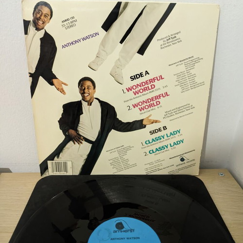 Anthony Watson Wonderful World 12" single vinyl used, R&B Soul