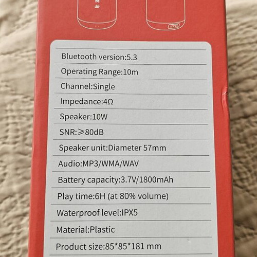 Mobex Outdoor Waterproof Bluetooth Speaker new