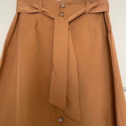 Midi skirt Pink Woman like new, summer with buttons