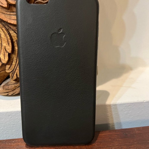 iPhone 6 Plus leather case like new, black