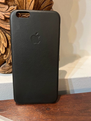 iPhone 6 Plus leather case like new, black