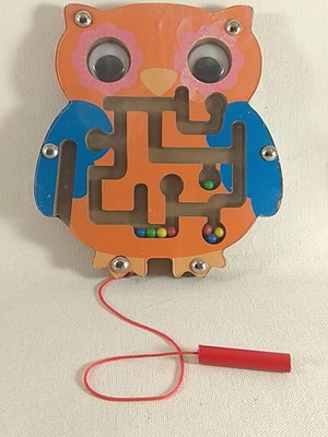 Magnetic Owl Maze educational toy used