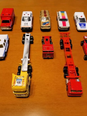 Metal toy cars used, pack of 18 models