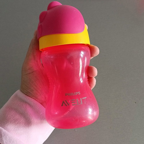 Philips Bendy Baby Cup 300ml Pink like new for 12+ months