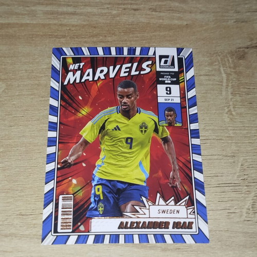 Donruss Road to FIFA World Cup Net Marvels #10 Alexander Isak card like new