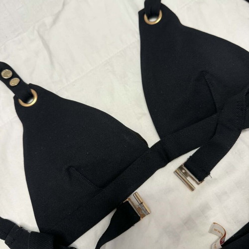 Black swimsuit with gold details Small SugarFree like new