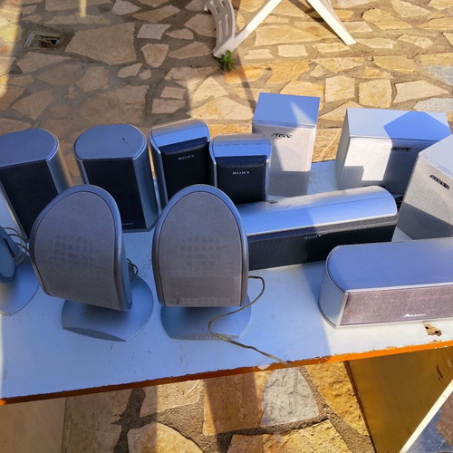 Home Cinema Speakers used, complete pack with Sony, Pioneer, AUDIO LA