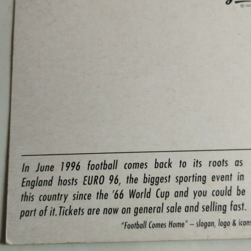 Football Comes Home Euro 1996 3 κάρτες μεταχειρισμένες