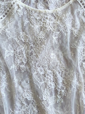 Lipsy London white lace blouse size M like new