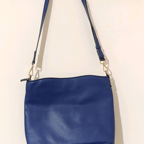 Axel Concept blue shoulder crossbody bag like new with gold details