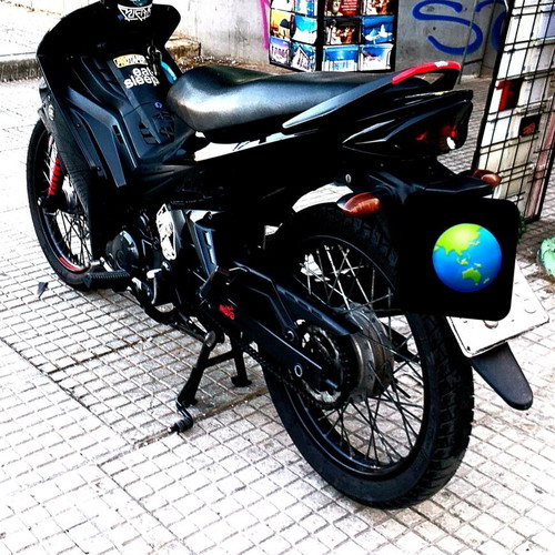 Complete motorcycle wheels with tires, disc and drum brakes