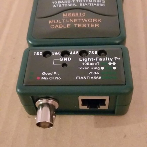 Cable tester for LAN telephone coaxial cables detachable new