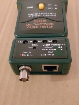 Tester καλωδίων LAN τηλεφωνικών ομοαξονικών αποσπώμενο καινούργιο
