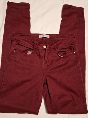 Zara women's pants used, burgundy, size 36