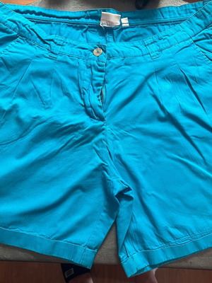 Outfit shorts XL 42 turquoise used, cotton stretch fabric