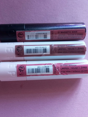 Sephora lipstick set of 3 used