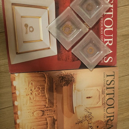 Tsitouras ashtrays like new, collectible with books and catalog