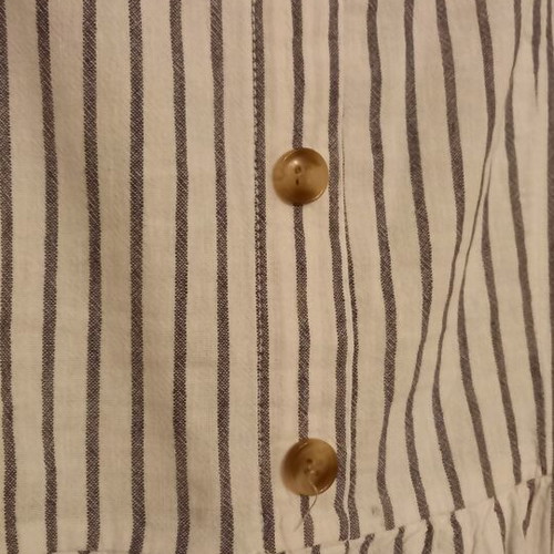 Only striped cotton dress with linen, like new, size L