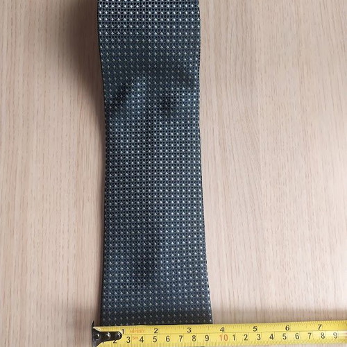 Silk men's tie handmade, like new, white and gray