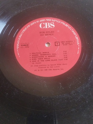 Bob Dylan Oh Mercy LP άλμπουμ, folk