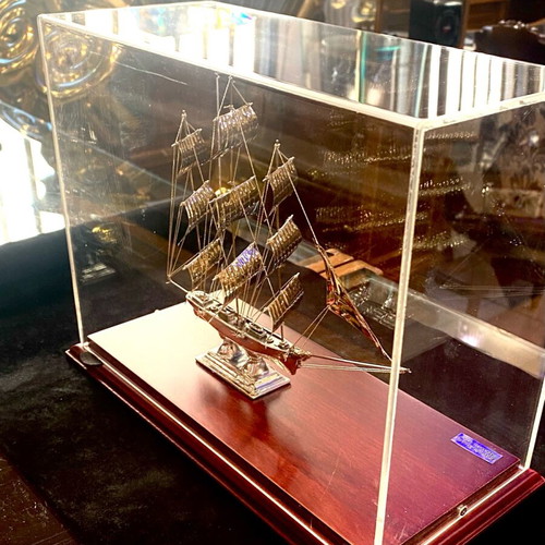 Silver 925 handmade Cutty Sark ship new