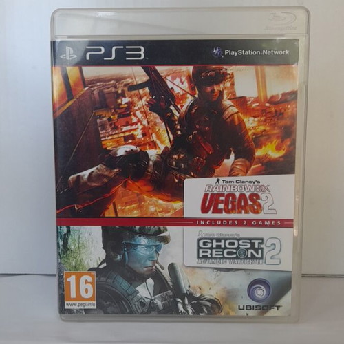 Tom Clancy's Ghost Recon Advanced Warfighter 2 & Rainbow Vegas Six 2 PS3 like new