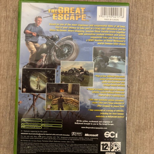 The Great Escape Xbox Original used, complete English version