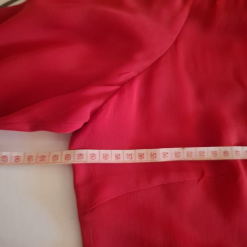 Xandres silk blouse like new, red, size XL