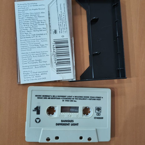 Bangles Different Light music cassette used, pop, 1986