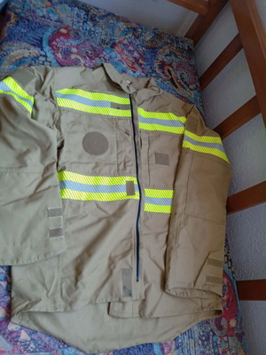 Seasonal firefighter uniform 2 sets with hat like new
