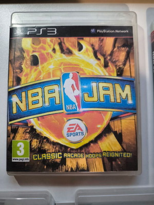 NBA JAM PS3 game with custom cover, no manual