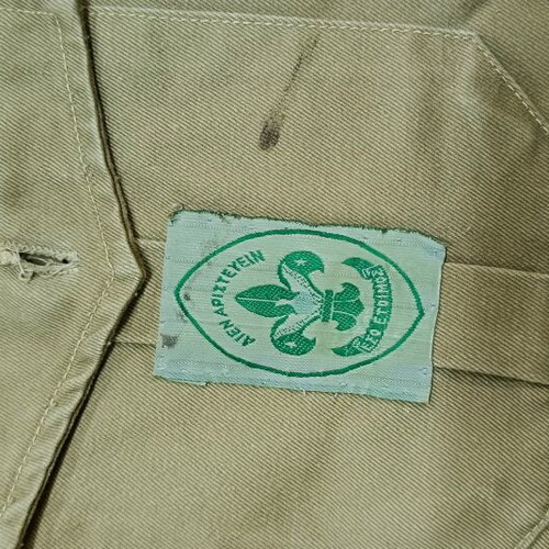 Scout uniform 1910 and backpack 1950 used