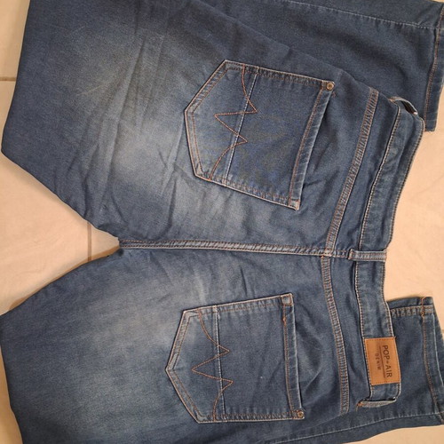 Jeans straight fit faded blue POP-AIR used, size L